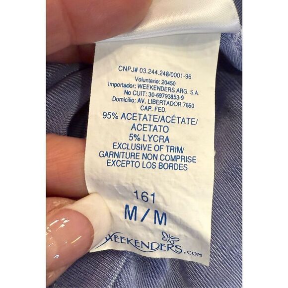 Weekenders Skirt/Top Set V-Neck Top Pull On Skirt Knit Stretch Sz. S/M Packable - Picture 12 of 13